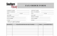 fax order form